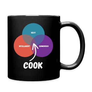 Koch - Tasse einfarbig - Schwarz - Rechts