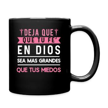 Camiseta Cristiana Para Mujer En Espanol Spanish - Full Colour Mug - black - Right