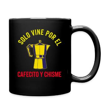 Funny Spanish Shirts Cafecito Cafe Espanol - Full Colour Mug - black - Right