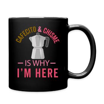 Drôles de chemises espagnoles Cafecito Cafe Español - Mug uni - noir - Droite