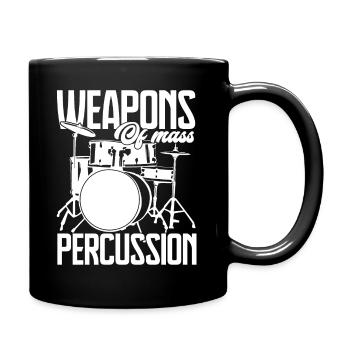 Drummer Drummer Weapons Of Mass Percussion - Full Colour Mug - black - Right