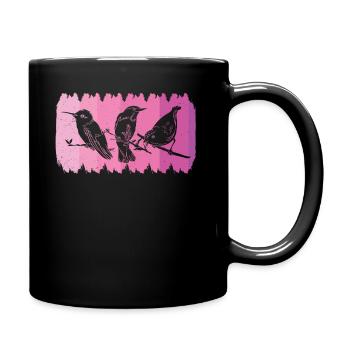 Bird Watching Birder Ornithologist Bird Lover - Full Colour Mug - black - Right