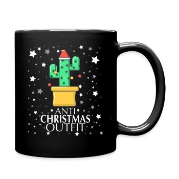 Anti Christmas Outfit - Full Colour Mug - black - Right