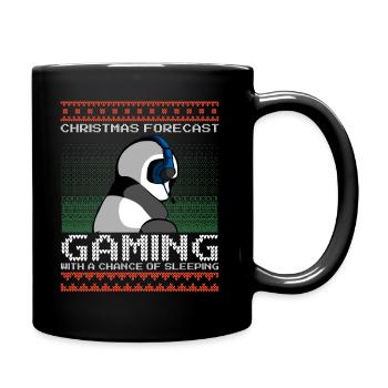 Drôle Noël Prévisions Jeux Panda Laid Noël - Mug uni - noir - Droite