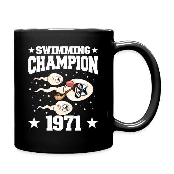 1971 Geburtstag 53 Jahre alt - Tasse einfarbig - Schwarz - Rechts