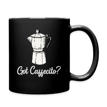 Funny Spanish Shirts Cafecito Cafe Espanol - Full Colour Mug - black - Right