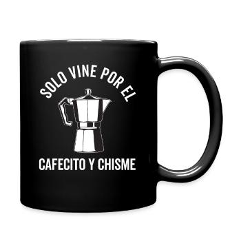 Funny Spanish Shirts Cafecito Cafe Espanol - Full Colour Mug - black - Right