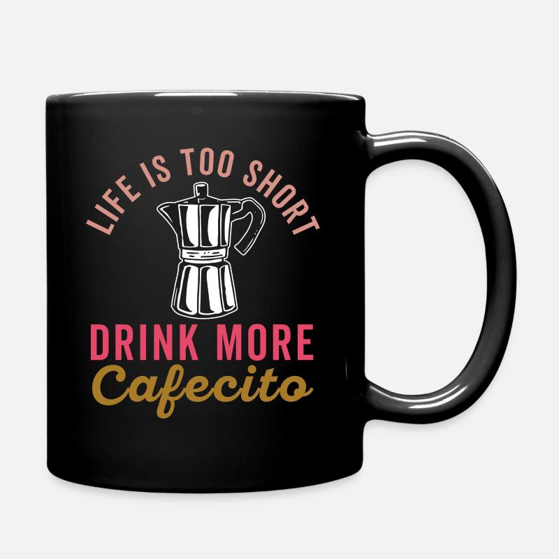 Drôles de chemises espagnoles Cafecito Cafe Español - Mug uni - noir