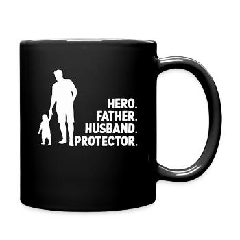 Cool father son motive father's day outfit for - Full Colour Mug - black - Right