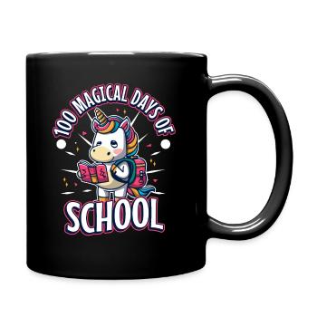 Joyeux 100 jours d’apprentissage magique - Mug uni - noir - Droite
