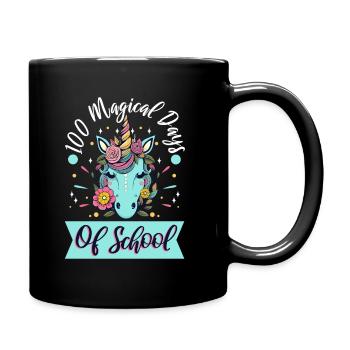 Joyeux 100 jours d’apprentissage magique - Mug uni - noir - Droite
