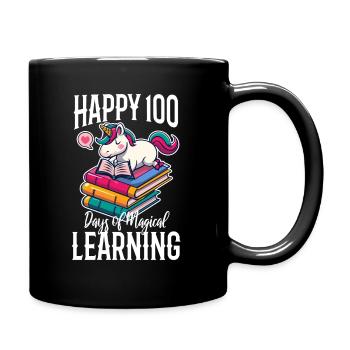 Joyeux 100 jours d’apprentissage magique - Mug uni - noir - Droite