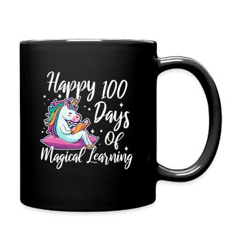Unicorns are awesome therefore i am a unicorn - Full Colour Mug - black - Right