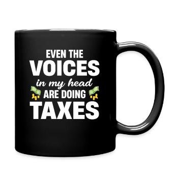 Même faire les voix dans ma tête - Mug uni - noir - Droite