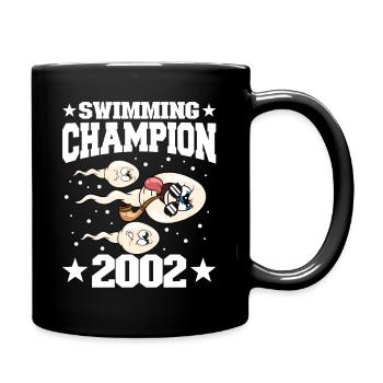 2002 Geburtstag 22 Jahre alt - Tasse einfarbig - Schwarz - Rechts