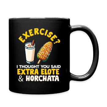 Elote Fille Femmes Elote Mexicain Maïs Nourriture Comida - Mug uni - noir - Droite