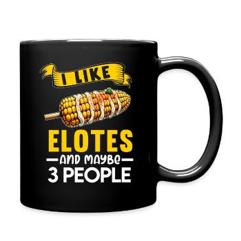 Elote Girl Women Elote Mexican Corn Food Comida - Full Colour Mug - black - Right
