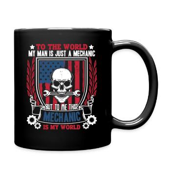 Mechanic Mechanic Is My World - Full Colour Mug - black - Right