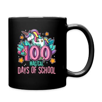 Joyeux 100 jours d'apprentissage magique - Mug uni - noir - Droite