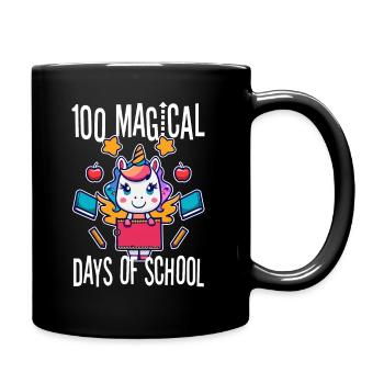 Joyeux 100 jours d'apprentissage magique - Mug uni - noir - Droite