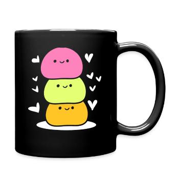 Süßes Mochi Japanischer Koch - Tasse einfarbig - Schwarz - Rechts