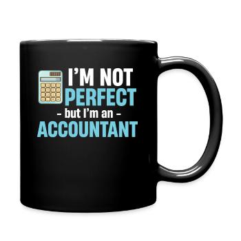 Je ne suis pas parfait, mais je suis un - Mug uni - noir - Droite