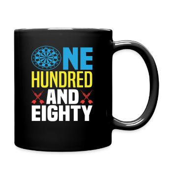 180 Dart Players - Full Colour Mug - black - Right
