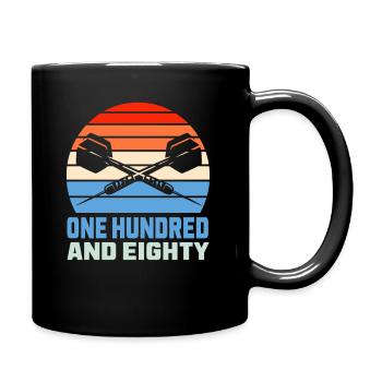 180 Retro Dart Dart Dart Player - Full Colour Mug - black - Right