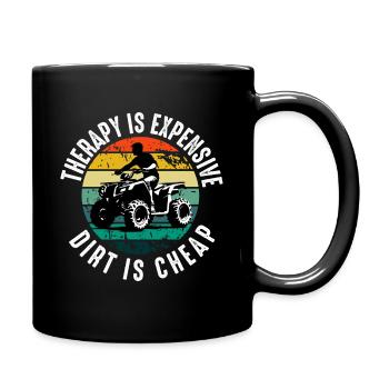 4 Roues Pour Hommes Grand-Père VTT Quad Bike Racing - Mug uni - noir - Droite
