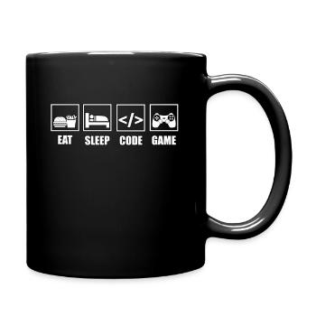 Informatiker Nerd System Admin IT Experte Coder - Tasse einfarbig - Schwarz - Rechts