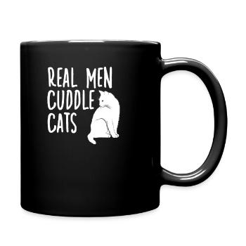 Funny cat lover cat motif cat owner - Full Colour Mug - black - Right
