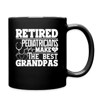 Pediatrician Retired Pediatrician Grandpa - Full Colour Mug - black - Right