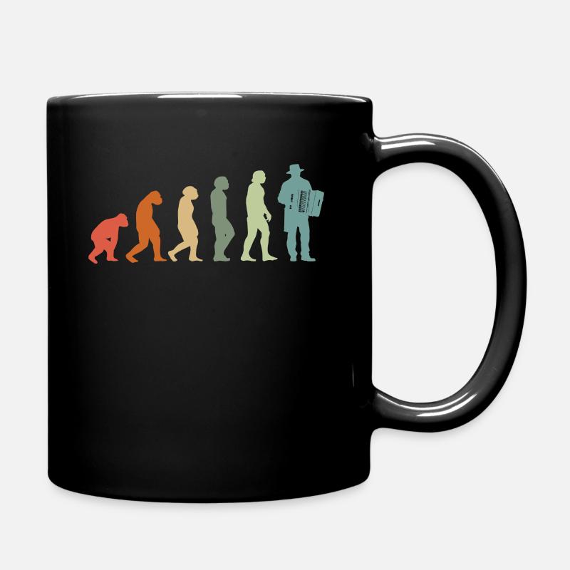 Akkordeon-Musiker Ziehharmonika Vintage Evolution - Tasse einfarbig - Schwarz