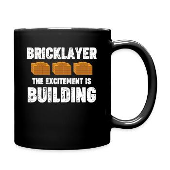Mason: The excitement is the welding of - Full Colour Mug - black - Right