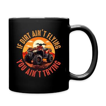4 Roues Pour Hommes Grand-Père VTT Quad Bike Racing - Mug uni - noir - Droite