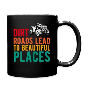 4 Roues Pour Hommes Grand-Père VTT Quad Bike Racing - Mug uni - noir - Droite
