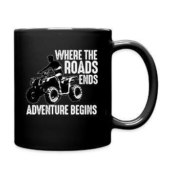 4 Roues Pour Hommes Grand-Père VTT Quad Bike Racing - Mug uni - noir - Droite