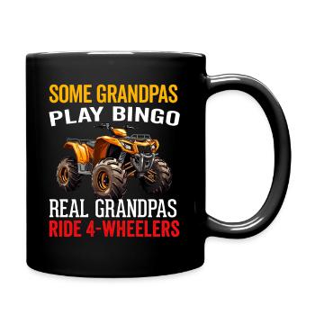 4 Roues Pour Hommes Grand-Père VTT Quad Bike Racing - Mug uni - noir - Droite