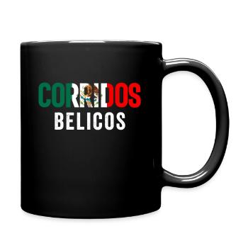 Corridos Belicos Tumbados Merch Camiseta Música - Full Colour Mug - black - Right