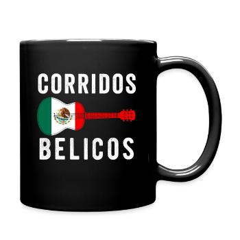 Corridos Belicos Tumbados Merch Camiseta Música - Full Colour Mug - black - Right