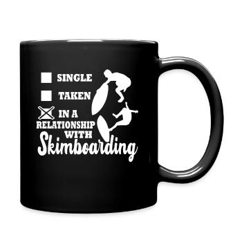 I'm In A Relationship With Skimboarding - Full Colour Mug - black - Right