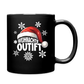 Christmas Outfit - Full Colour Mug - black - Right