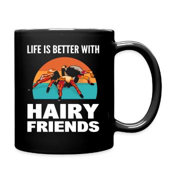Spinnenliebhaber Spider -Enthusiast - Tasse einfarbig - Schwarz - Rechts