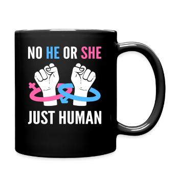 Geschlechtergleichheit Verteidiger - Tasse einfarbig - Schwarz - Rechts