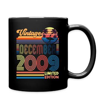 Anniversaire Décembre 2009. Cadeau decembre 2009. - Mug uni - noir - Droite