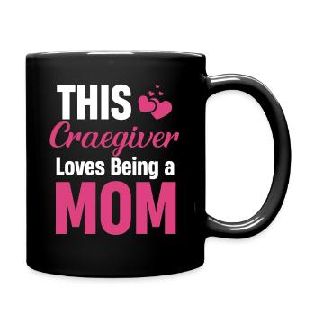 Diese Pflegekraft Liebt Es, Eine Mutter Zu Sein - Tasse einfarbig - Schwarz - Rechts