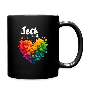 Jeck with Heart Carnaval Cologne Alaaf Costume de Carnaval - Mug uni - noir - Droite
