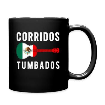 Corridos Belicos Tumbados Merch Camiseta Música - Full Colour Mug - black - Right