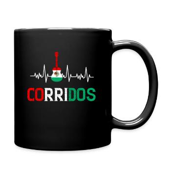 Corridos Belicos Tumbados Merch Camiseta Música - Full Colour Mug - black - Right