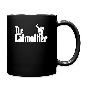 Katzen Besitzer Freundin Katzen Mutter Parodie - Tasse einfarbig - Schwarz - Rechts